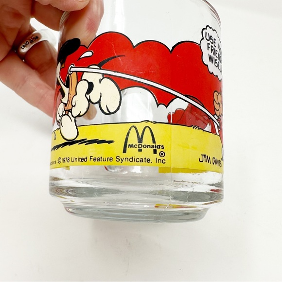 Vintage 1978 McDonald's Garfield‎ Graphics Glass Mug Set - Picture 10 of 14